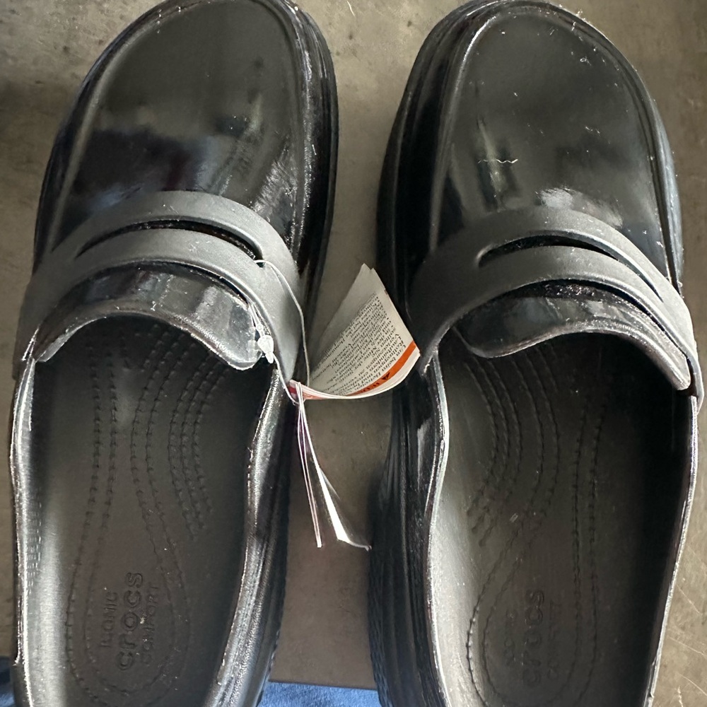 CROCS Black Slip-On Loafers for Everyday Comfort